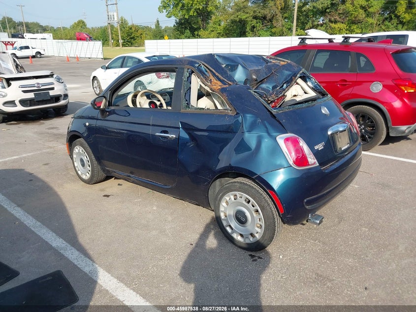 Vin: 3c3cffar1ft504052, lot: 46486811, fiat 500 pop 20153