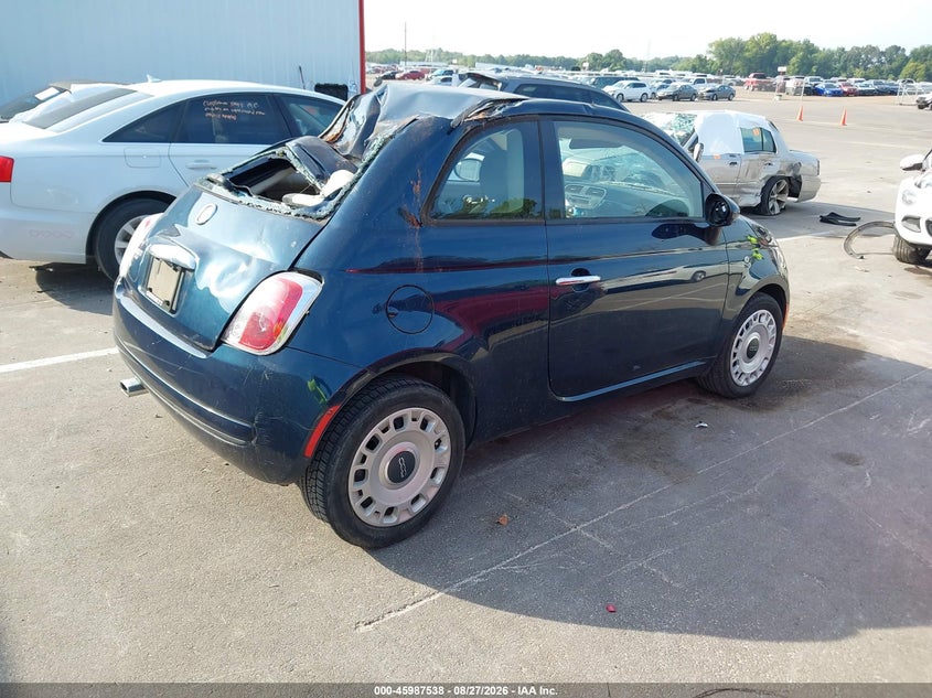 Vin: 3c3cffar1ft504052, lot: 46486811, fiat 500 pop 20154
