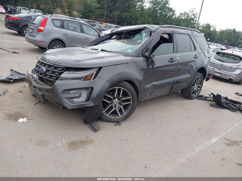 Vin: 1fm5k8gt5hgd33369, lot: 46486822, ford explorer sport 20172