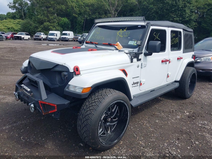Vin: 1c4hjxen7mw592111, lot: 46486945, jeep wrangler unlimited sahara 4x4 20212