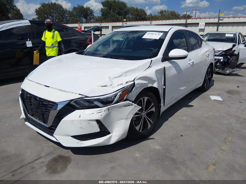 Vin: 3n1ab8cv2ny293355, lot: 46486949, nissan sentra sv xtronic cvt 20222
