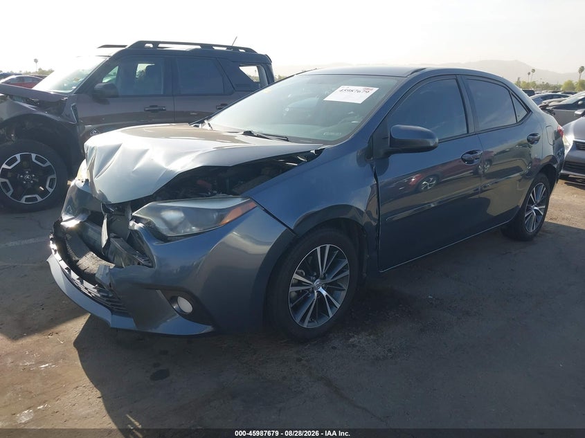 2016 Toyota Corolla, Front End, IAAI, VIN 2T1BURHE5GC624278 — photo 2