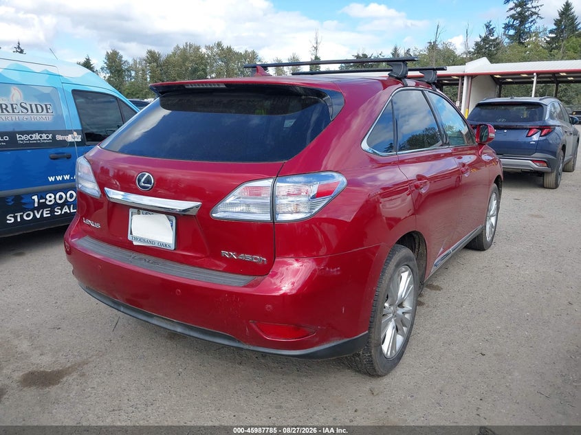 2010 LEXUS RX 450H auction photo 4