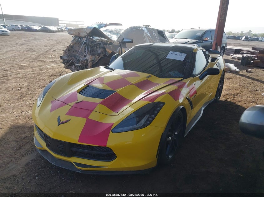 Vin: 1g1yl2d7xe5112482, lot: 46487110, chevrolet corvette stingray z51 20142