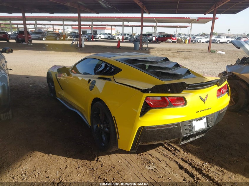 Vin: 1g1yl2d7xe5112482, lot: 46487110, chevrolet corvette stingray z51 20143
