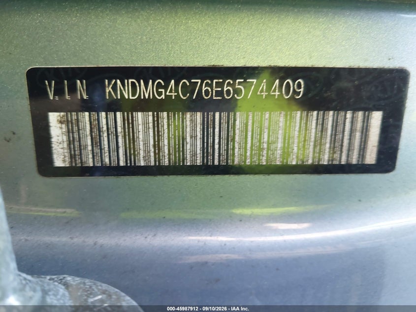 KIA SEDONA 2014 VIN KNDMG4C76E6574409