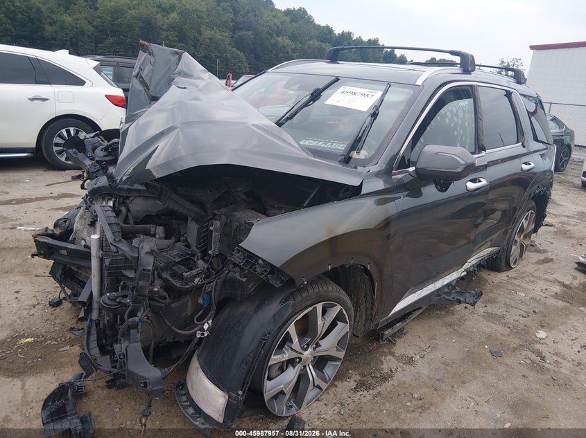 Vin: km8r44he0nu415317, lot: 46487238, hyundai palisade sel 20222