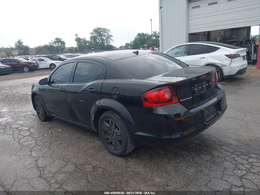 Vin: 1c3cdzab2en181087, lot: 46487319, dodge avenger se 20143