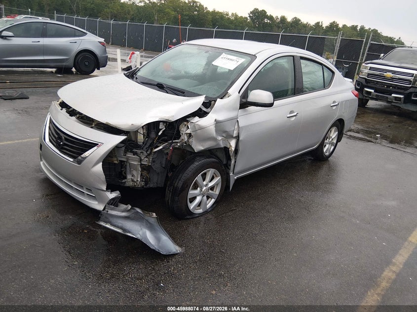 2014 Nissan Versa, Front End, IAAI, VIN 3N1CN7AP5EL808568 — photo 2