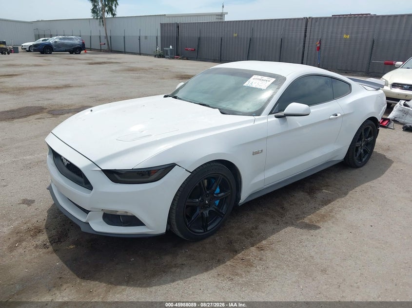 2017 Ford Mustang, Удар ззаду, IAAI, VIN 1FA6P8CF7H5250196 — фото 2