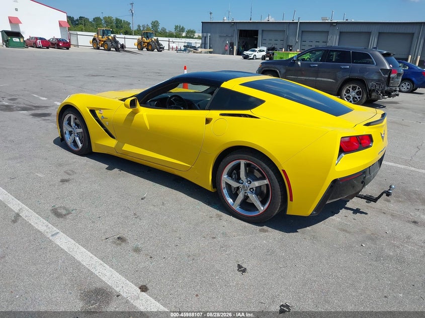 Vin: 1g1yf2d76f5109846, lot: 46487388, chevrolet corvette stingray 20153