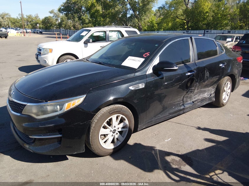 Vin: 5xxgt4l34gg110058, lot: 46487536, kia optima lx 20162