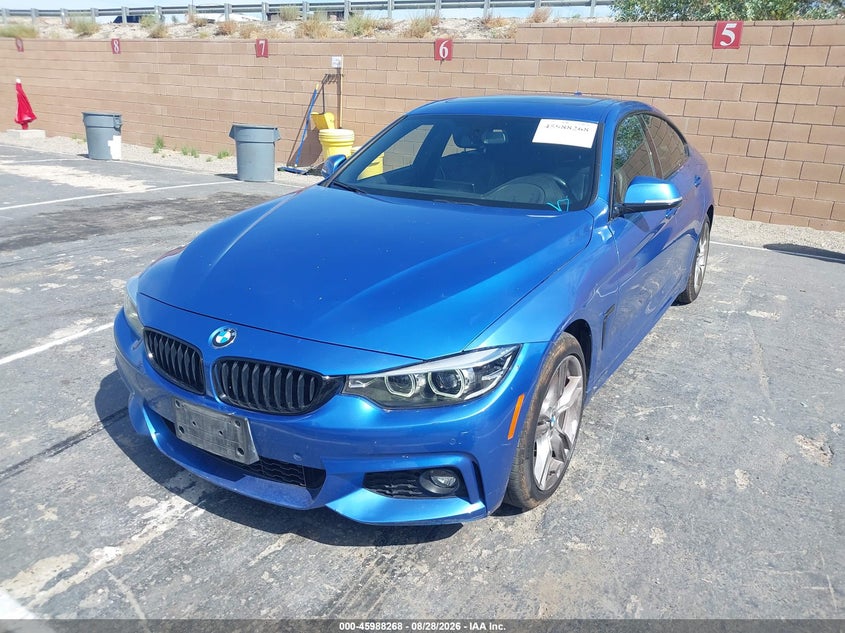 Vin: wba4j3c54kbl09417, lot: 46487565, bmw 430i gran coupe xdrive 20192