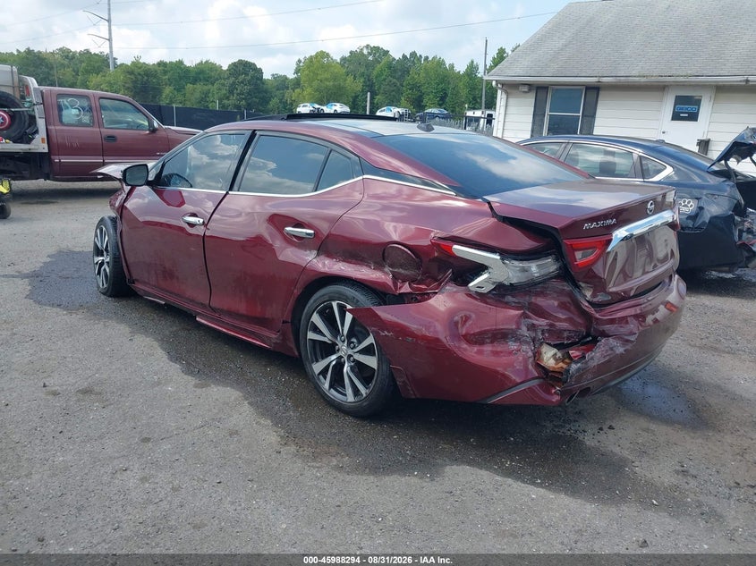Vin: 1n4aa6ap2hc409083, lot: 46487591, nissan maxima 3.5 platinum 20173