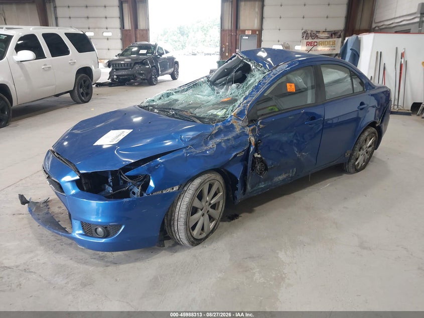 2015 Mitsubishi Lancer, Biohazard, IAAI, VIN JA32U2FU8FU024954 — photo 2