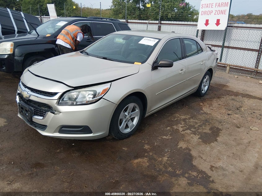 2016 Chevrolet Malibu, Rear, IAAI, VIN 1G11B5SA5GF114772 — photo 2