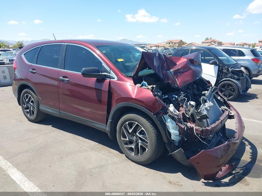 2016 Honda Cr-V Se, Перёд, IAAI, VIN 2HKRM3H41GH560675