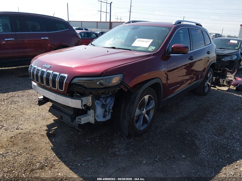 2019 Jeep Cherokee, Front End, IAAI, VIN 1C4PJLDB0KD387072 — photo 2