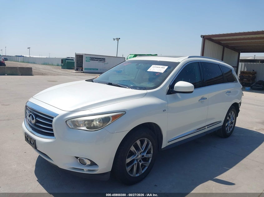 2015 Infiniti QX60, Удар ззаду, IAAI, VIN 5N1AL0MN1FC548657 — фото 2