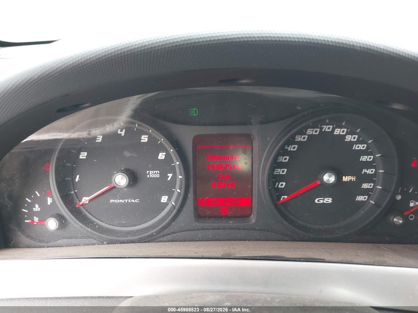 2009 PONTIAC G8 auction photo 7