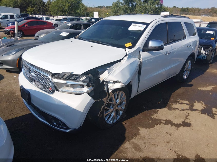 Vin: 1c4rdhag9hc651014, lot: 46487901, dodge durango sxt rwd 20172