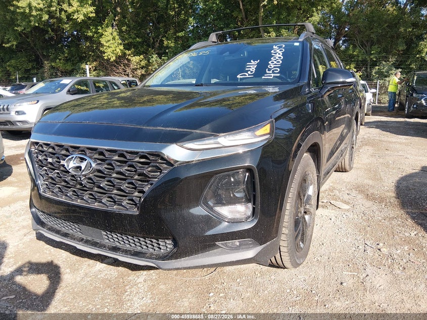 2019 Hyundai Santa Fe, Обычный износ, IAAI, VIN 5NMS53AA5KH031024 — фото 2