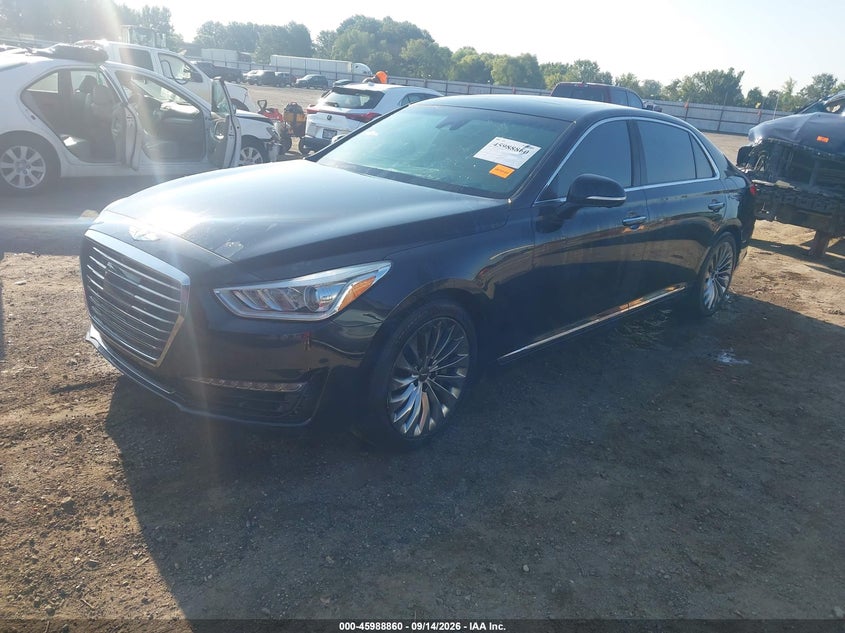 2017 Genesis G90, Right Side, IAAI, VIN KMHG34JA7HU033405 — photo 2