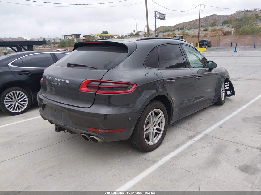 Vin: wp1ab2a56jlb40556, lot: 46488205, porsche macan s 20184