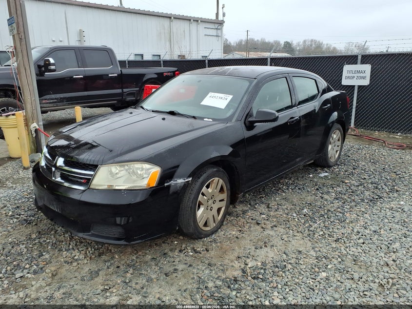 DODGE AVENGER 2012 VIN 1C3CDZAB5CN269953