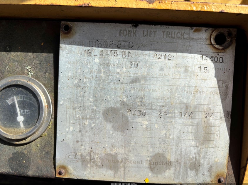 1900 FORD WARNER & SWASEY D1602-8TC auction photo 7