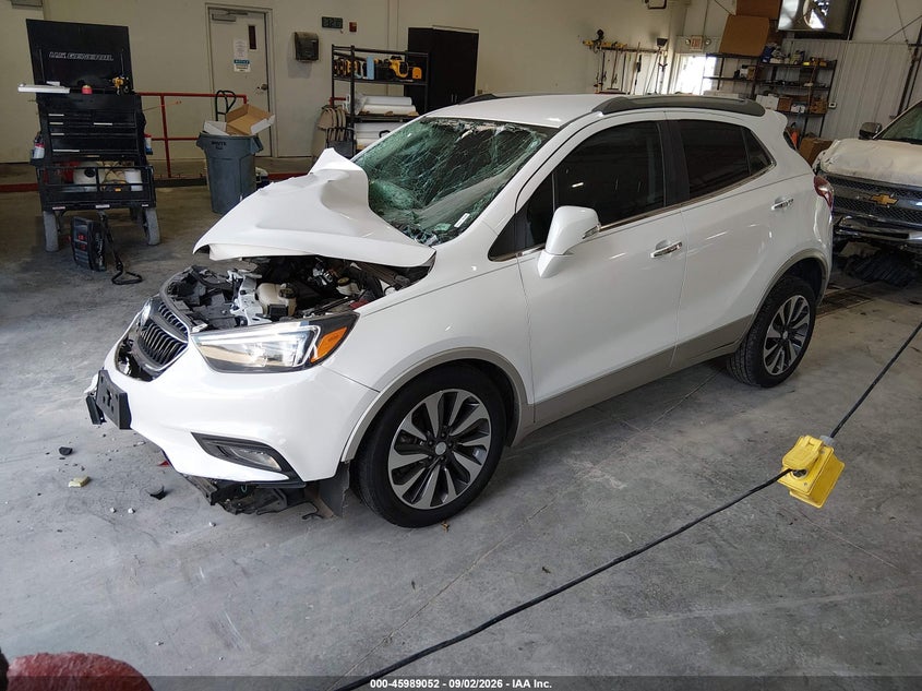 Vin: kl4cjbsb9jb660834, lot: 46488377, buick encore preferred ii 20182