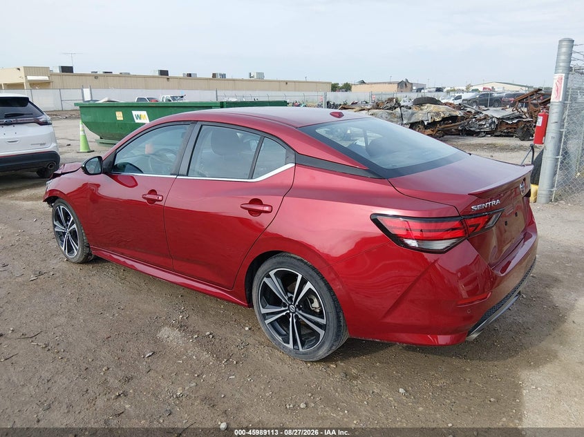 Vin: 3n1ab8dv2ly302468, lot: 46488438, nissan sentra sr xtronic cvt 20203