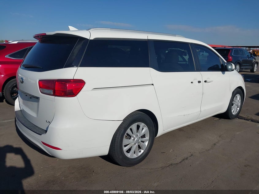 Vin: kndmb5c15f6057703, lot: 46488511, kia sedona lx 20154