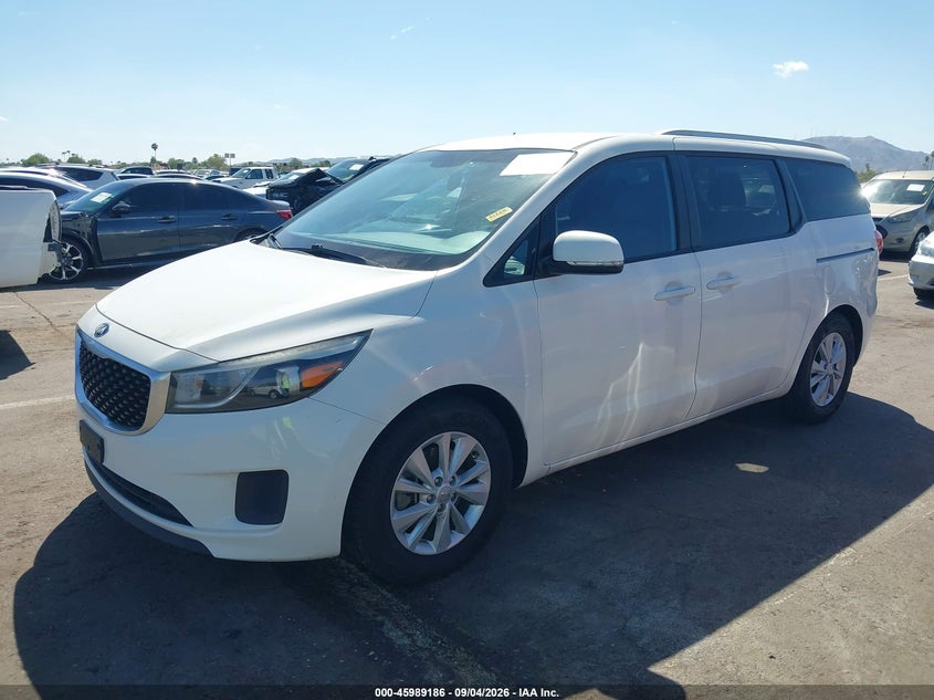 Vin: kndmb5c15f6057703, lot: 46488511, kia sedona lx 20152