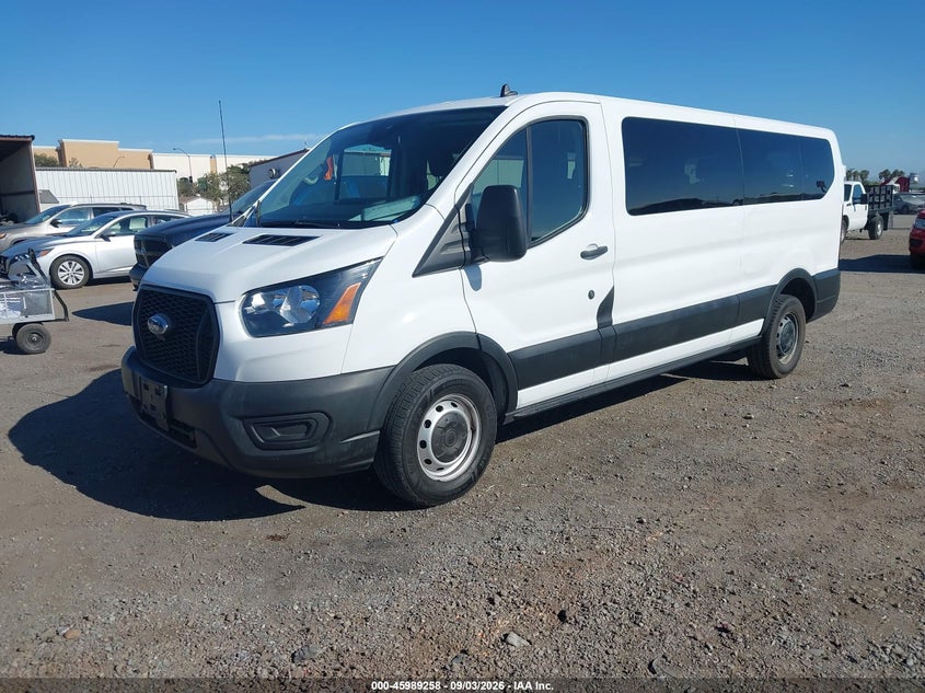 2021 FORD TRANSIT-350 PASSENGER VAN auction photo 2