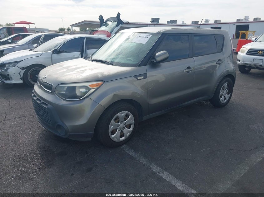 2014 Kia Soul, Обычный износ, IAAI, VIN KNDJN2A23E7091846 — фото 2