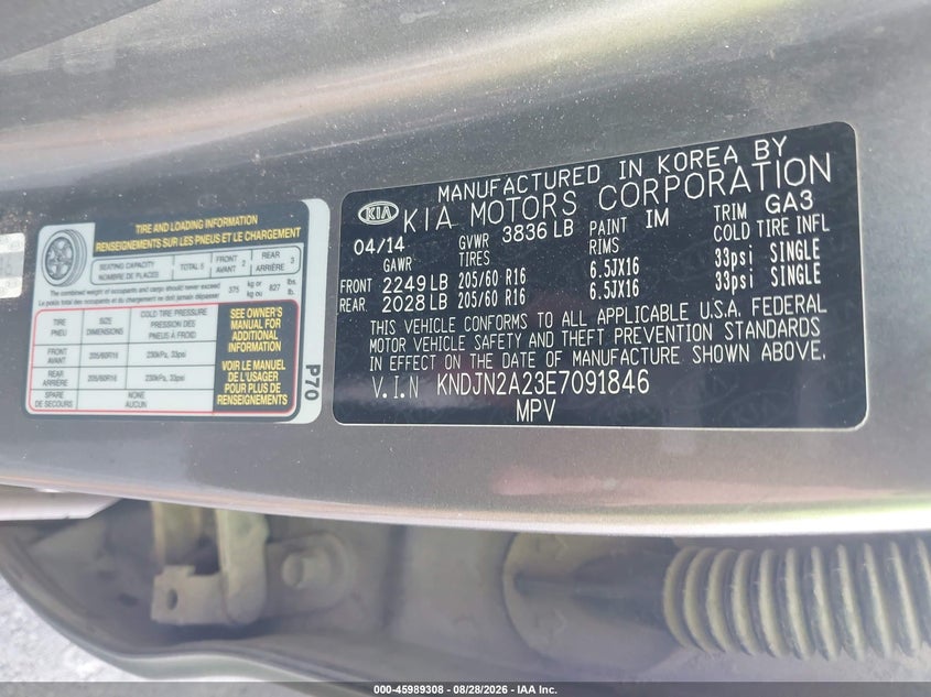 2014 KIA SOUL HATCHBACK 1.6L I-4 DI, DOHC, VVT, REGULAR , 130HP