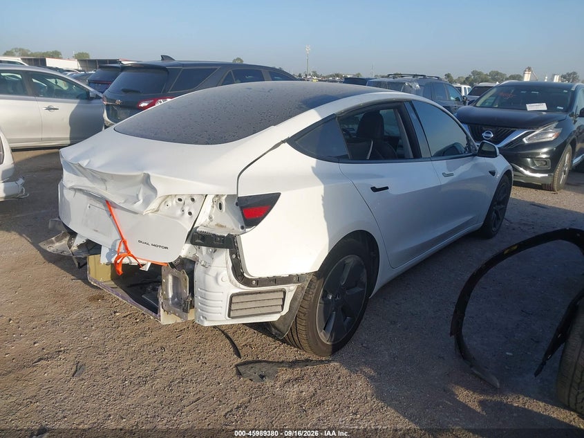 Vin: 5yj3e1eb7pf391870, lot: 46488704, tesla model 3 long range dual motor all-wheel drive 20234