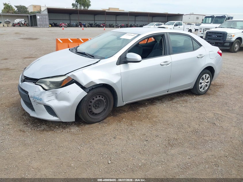 2014 Toyota Corolla, Front End, IAAI, VIN 2T1BURHE1EC106438 — photo 2