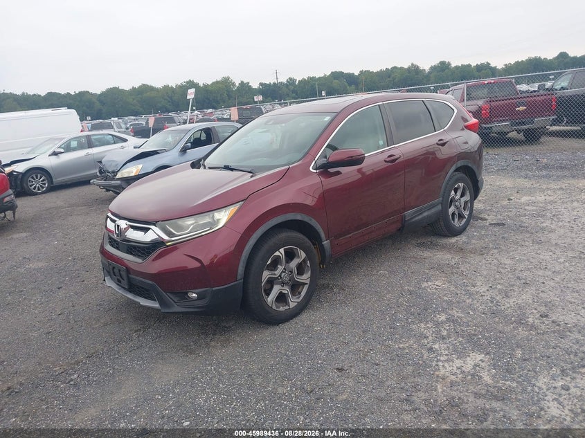 2017 Honda Cr-V Ex, Left Side, IAAI, VIN 2HKRW2H56HH639709 — photo 2