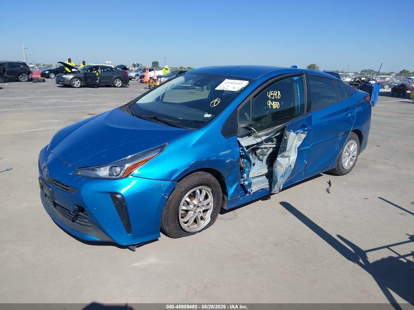 2022 Toyota Prius, Лівий бік, IAAI, VIN JTDKAMFU6N3167752 — фото 2