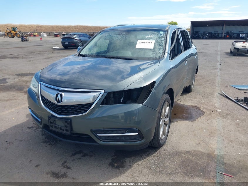 2016 Acura MDX, Left Side, IAAI, VIN 5FRYD4H40GB012195 — photo 2