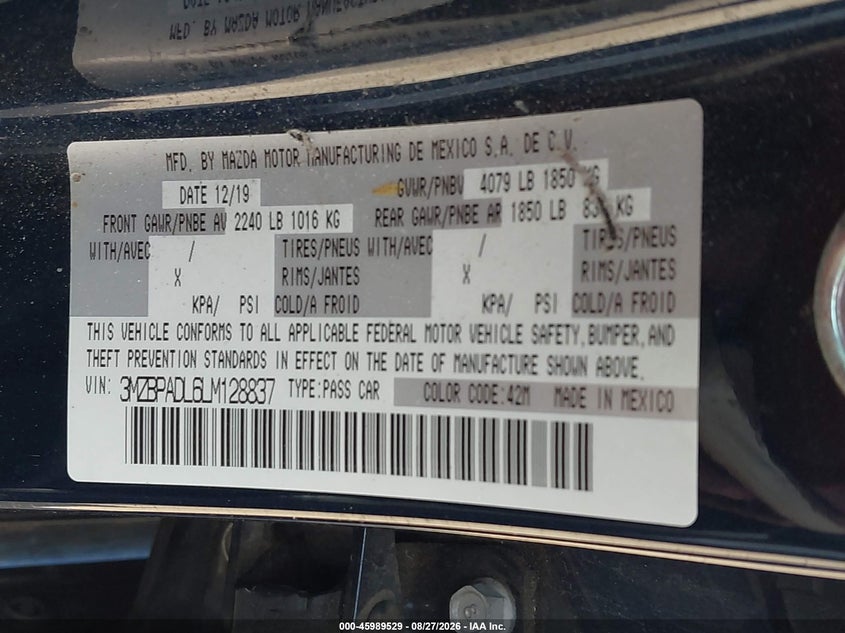 2020 MAZDA MAZDA3 PREFERRED PACKAGE · Фото 9