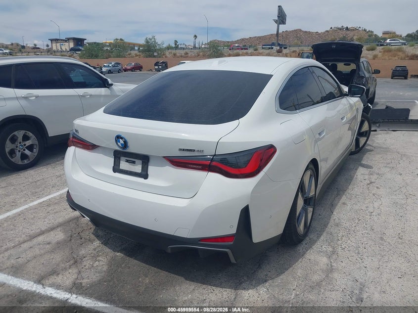 Vin: wby73aw0xpfr12577, lot: 46488879, bmw i4 edrive40 20234