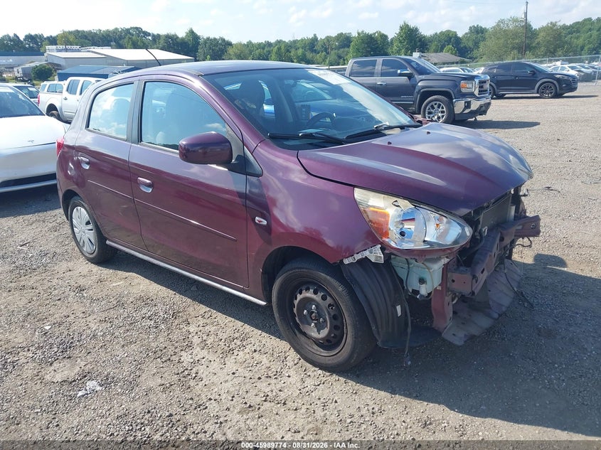 2018 Mitsubishi Mirage Es, Front, IAAI, VIN ML32A3HJ1JH000468