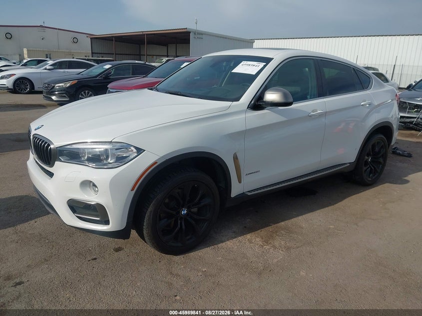 2016 BMW X6, Удар сзади, IAAI, VIN 5UXKU2C58G0N79618 — фото 2