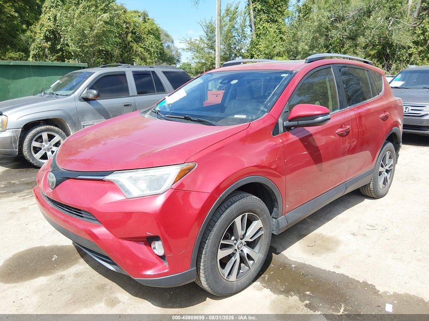 2017 Toyota RAV 4, Rear, IAAI, VIN JTMRFREV8HJ165458 — photo 2