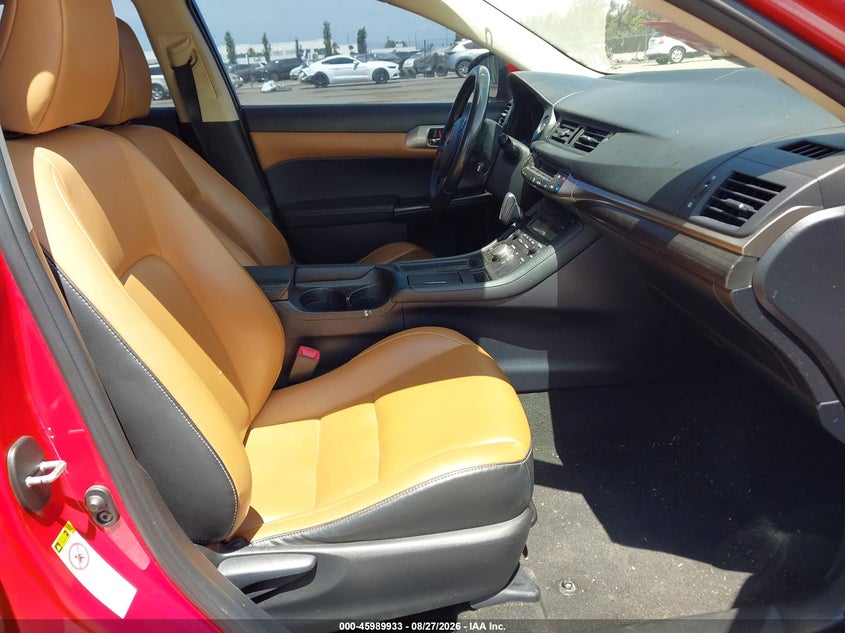 LEXUS CT 200H 2014 VIN JTHKD5BH5E2189283