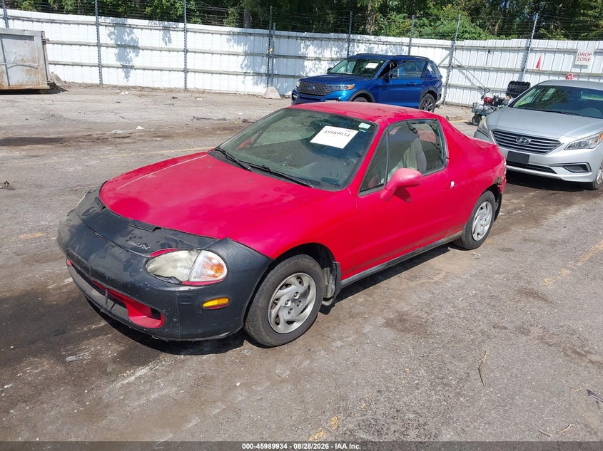 1996 Honda Civic Del Sol S, Обычный износ, IAAI, VIN JHMEH6141TS001412 — фото 2