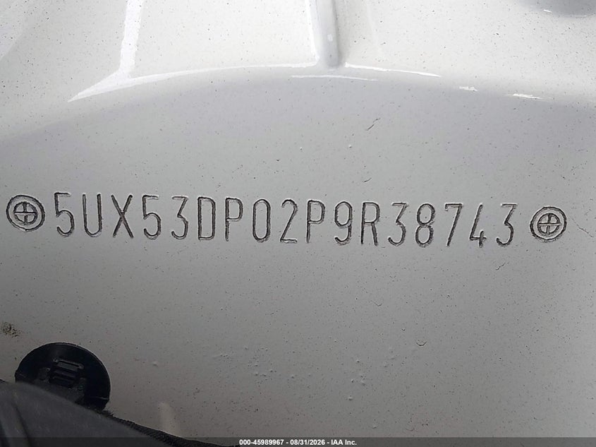 BMW X3 2023 VIN 5UX53DP02P9R38743